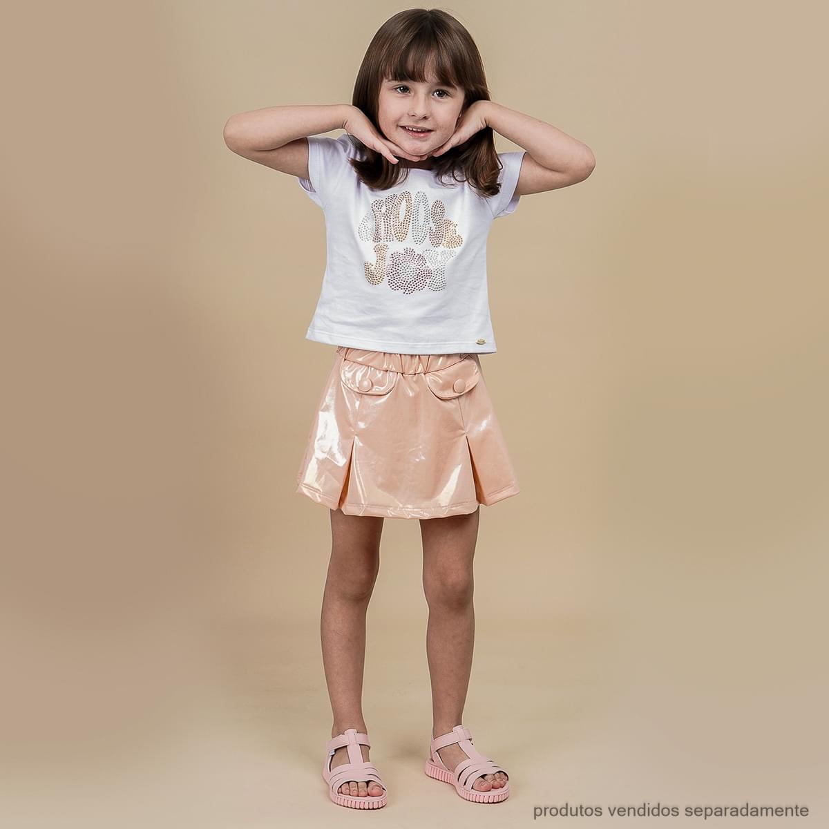 Camiseta Infantil Pampili Choose Joy Branca