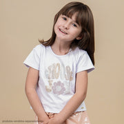 Camiseta Infantil Pampili Choose Joy Branca