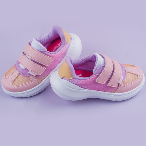 Tênis Infantil Feminino Sky Corações Colorido
