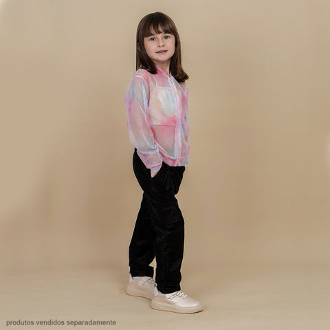 Calça Cargo Infantil Pampili Preta