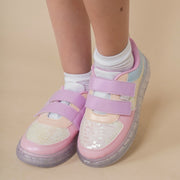 Tênis de Led Infantil Pampili Sneaker Luz Paetê Candy Color
