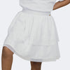 Saia de Tule Pampili Camadas e Strass Cascata Off White