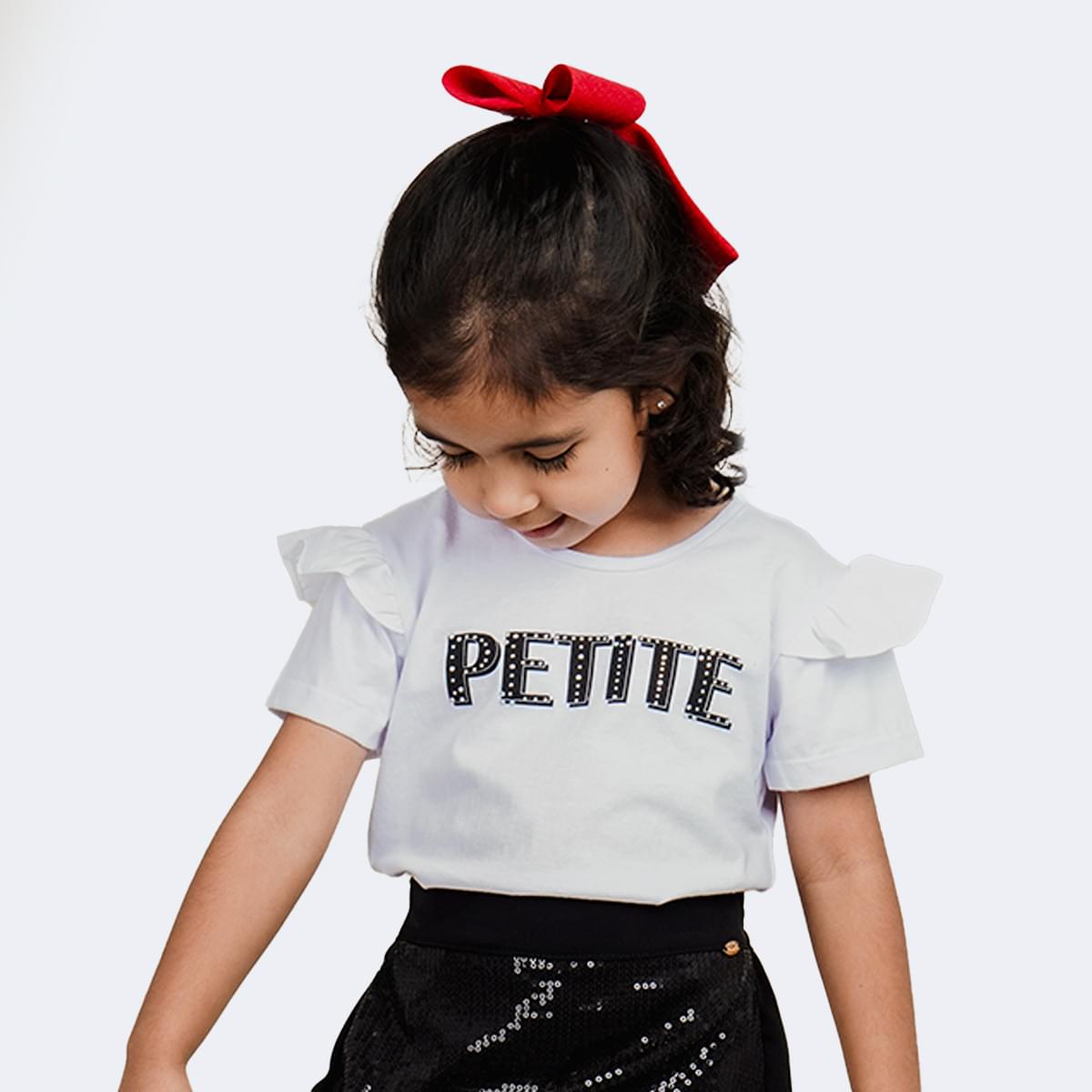 Camiseta Infantil Pampili Petite Branca