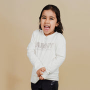 Camiseta Infantil Pampili Manga Longa Funny Off White