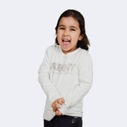 Camiseta Infantil Pampili Manga Longa Funny Off White