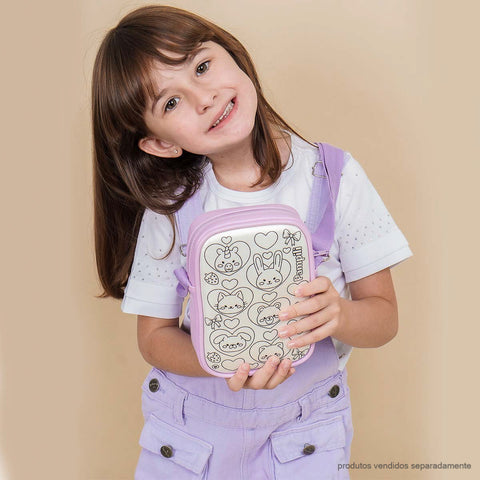 Bolsa Infantil Pampili Pamp Colors Lilás