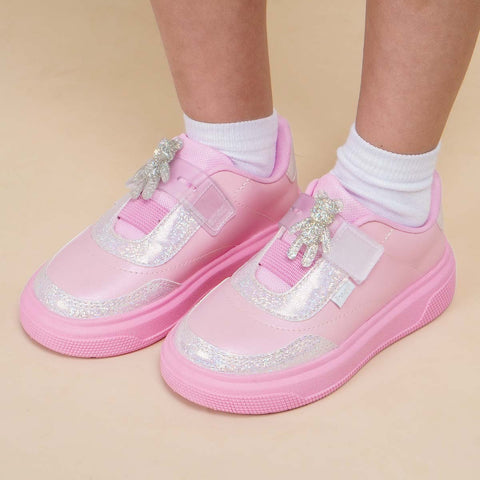 Tênis Infantil Feminino XP24 Patch Ursinho Rosa