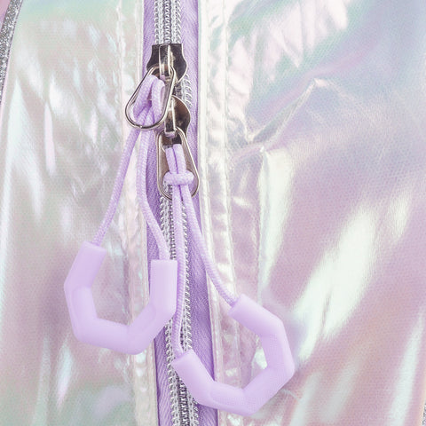 Mochila Escolar Infantil Pampili Borboletas Lilás