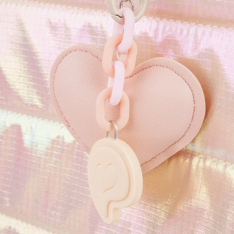 Mochila de Rodinha Infantil Escolar Pampili Coração Salmão