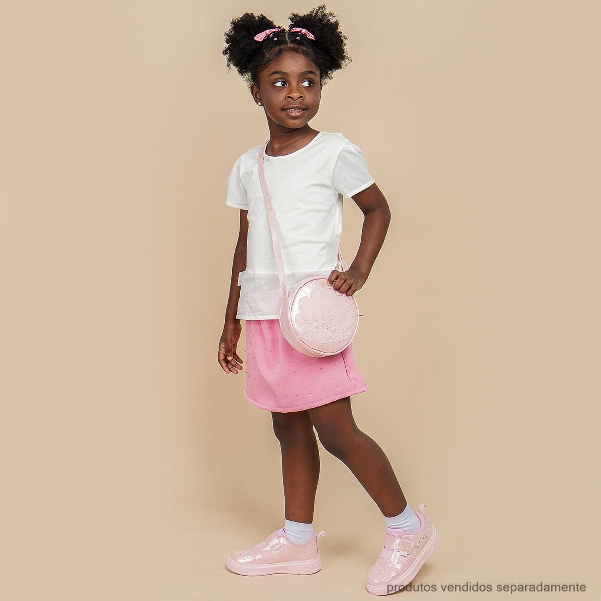 Camiseta Infantil Pampili com Laços Laterais Off White