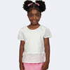 Camiseta Infantil Pampili com Laços Laterais Off White