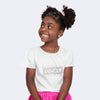 Camiseta Infantil Feminina Kids Lovely Branca