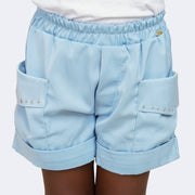 Short Infantil Pampili em Alfaiataria Azul Claro