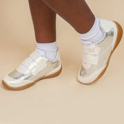 Tênis Infantil Pampili New Honey Branco Prata