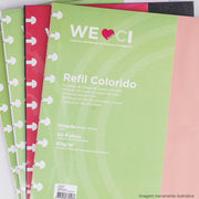 Refil Caderno Inteligente Grande 50 Folhas Colorido - opções de refis