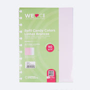 Refil Caderno Inteligente Grande 40 Folhas Candy Colors Colorido - frente do refil