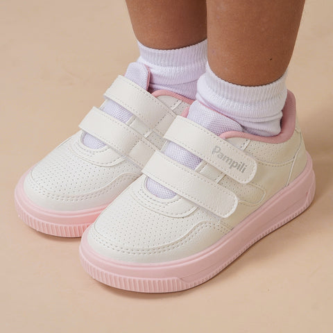 Tênis Infantil Feminino Up Calce Fácil Branco