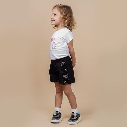 Camiseta Infantil Pampili Life Style Tachas Branca