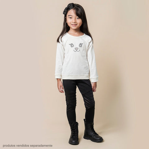 Calça Legging Infantil Pampili Preta