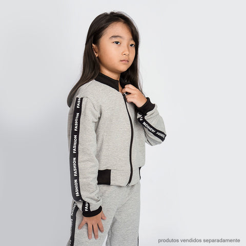 Jaqueta Infantil Pampili Fashion Cinza