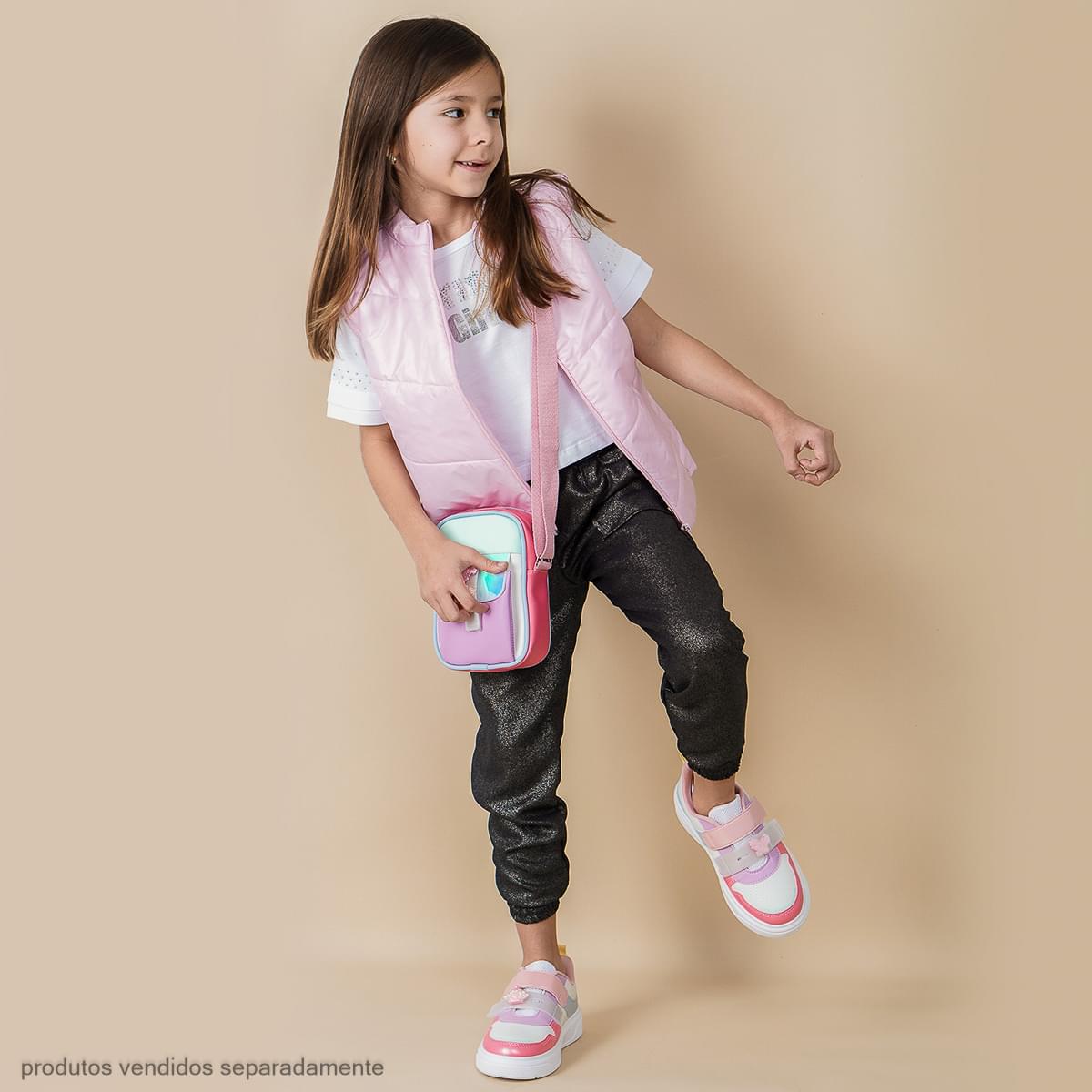 Colete Feminino Pampili Puffer Rosa