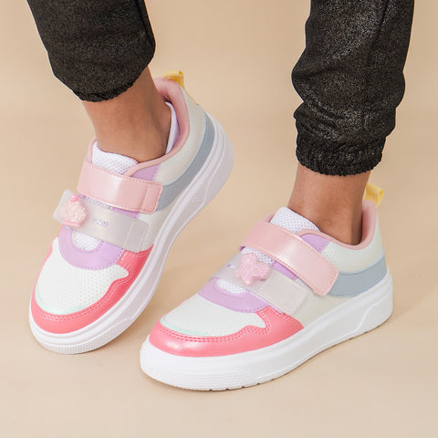 Tênis Infantil Feminino XP24 Pin Colorido Candy Colors