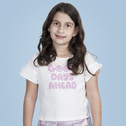 Camiseta Infantil Pampili Good Days Ahead Off White