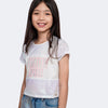 Camiseta Infantil Pampili Have Fun Strass Branca Holográfica