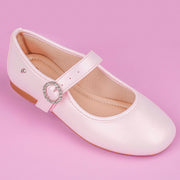 Sapatilha Infantil Pampili Ballet Fivela com Strass Rosa Suspiro