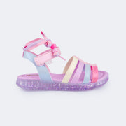 Sandália Infantil Pampili Customize Cordão com Miçangas Colorida
