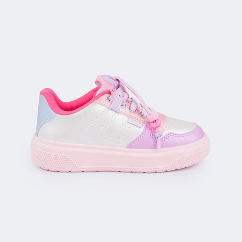 Tênis Infantil Feminino XP24 Customize Cordão com Miçangas Colorido