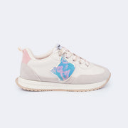 Tênis Infantil Feminino Zeal com Chaveiro Personalizado Bege