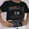 Camiseta Infantil Pampili Smile in Winter Preta