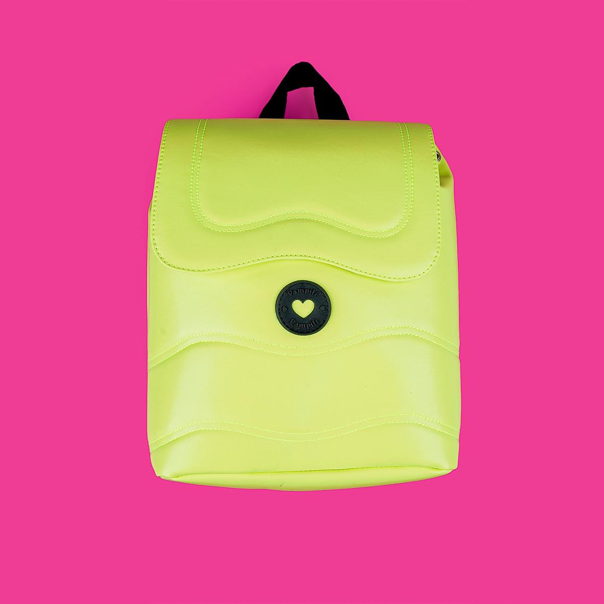 Mochila Bucket Pampili Costuras Verde Electra