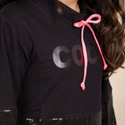 Vestido Infantil Manga Longa Pampili Cool Preto