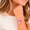 Pulseira Infantil Pampili Unicórnio Lilás