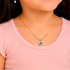 Colar Choker Infantil Pampili Flor Strass Tiffany