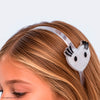 Tiara Infantil Pampili Acrílico Coração de Glitter Prata