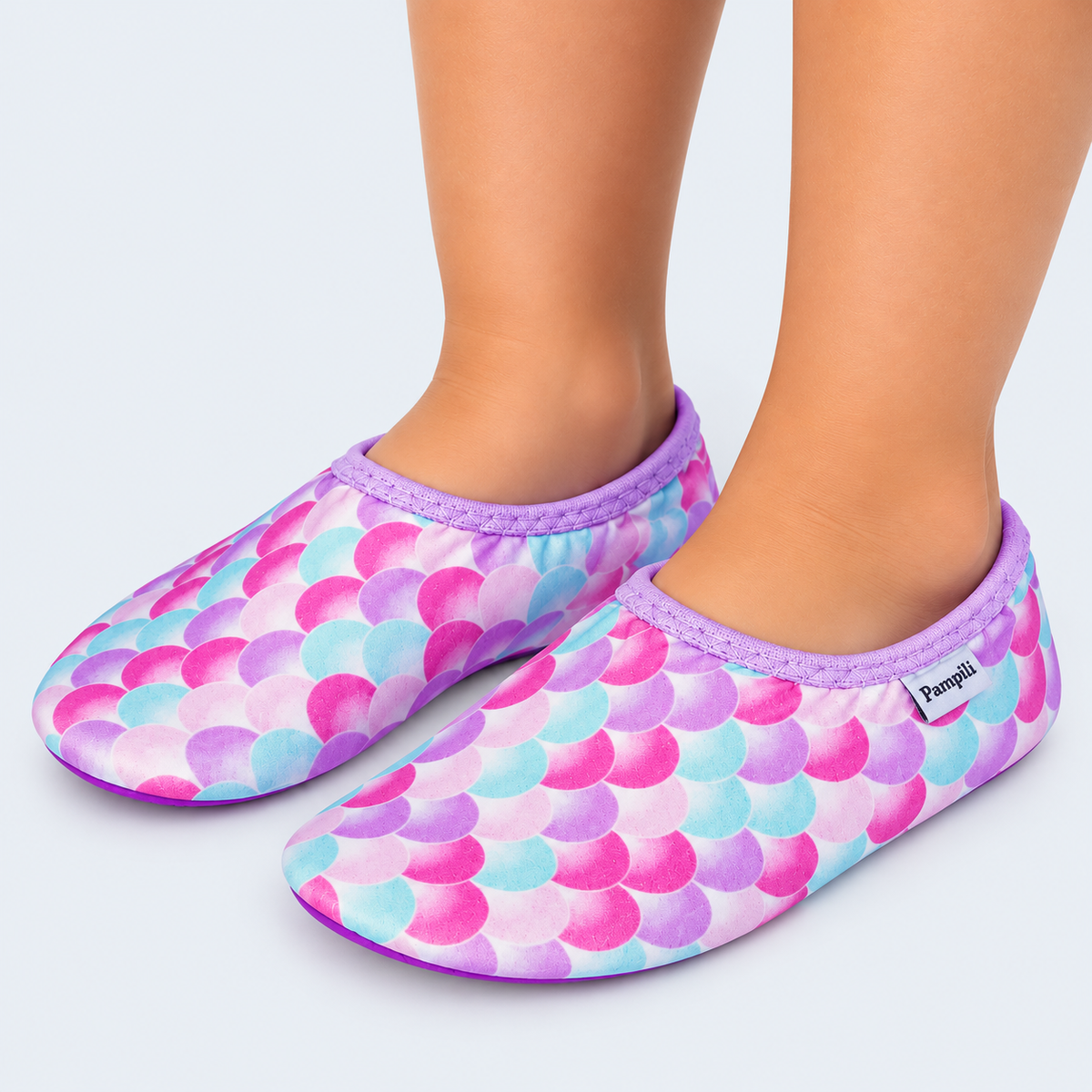 Sapatilha Infantil Bem-Me-Quer Escamas Sereia Rosa Colorido