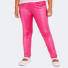 Calça Legging Infantil Pampili Acetinada Pink