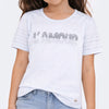 Camiseta Infantil Feminina L Amour Branca