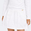 Short Saia Infantil Feminino Strass Off White