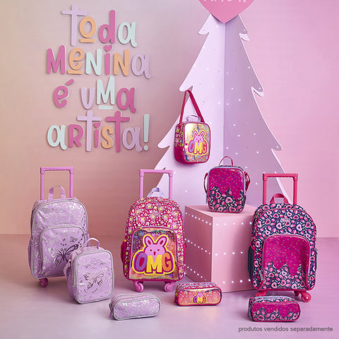 Mochila de Rodinhas Infantil Pampili Doces Marinho