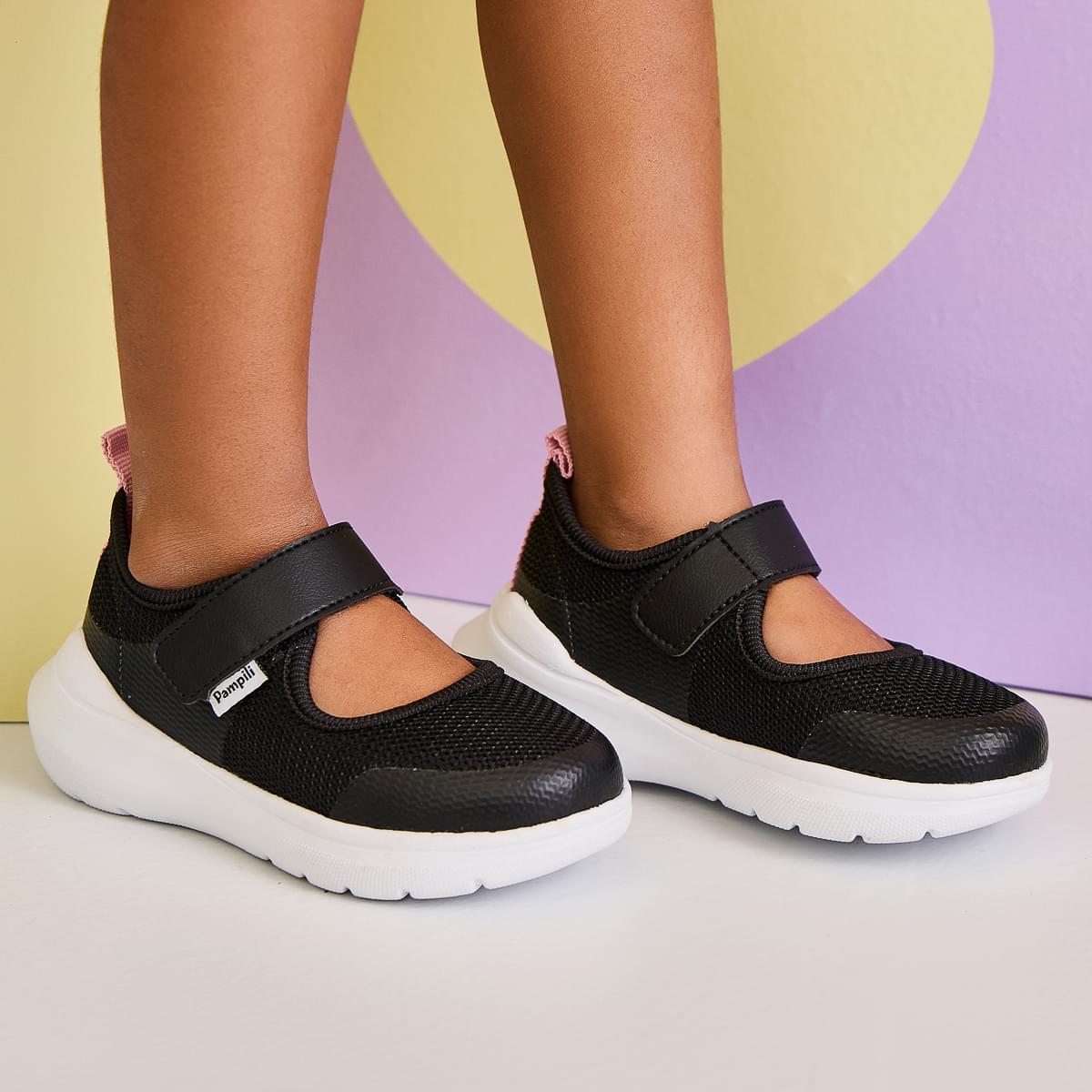 Tenis Infantil Feminino Pampili Sky Mary Jane Preto