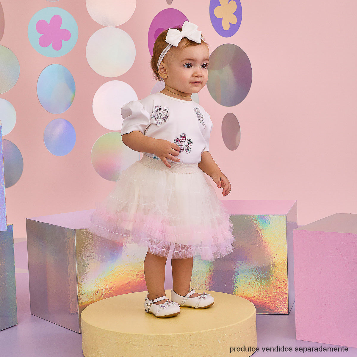 Sapato Infantil Pampili Angel Borboletas Branco