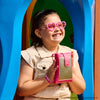 Óculos de Sol Infantil Feminino Acetato Coração Pink