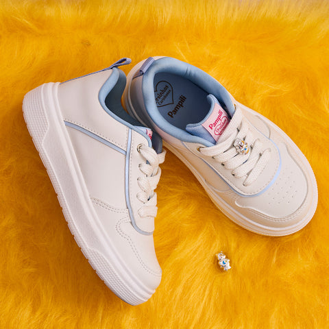 Tênis Infantil Feminina XP24 Ursinhos Carinhosos Branco Azul