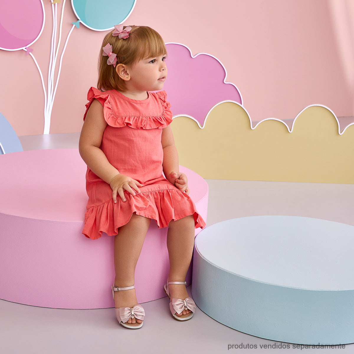 Sandália Infantil Feminina Pampili Mili Rosé