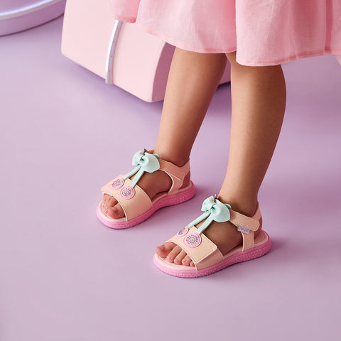 Sandália Infantil Pampili Bia Cereja Colorida