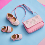 Sapato Infantil Pampili Bailarina Borboleta e Glitter Tie Dye